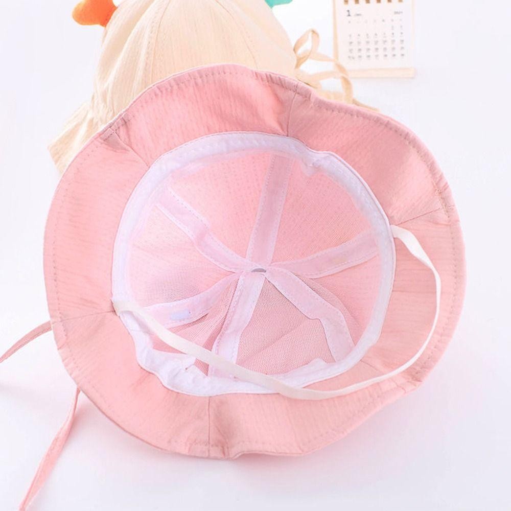 Mũ ngư dân trẻ em EDIWANY, Mũ xô hoạt hình bằng vải Cotton, Mũ mềm chống tia cực tím cho trẻ em bé trai bé gái