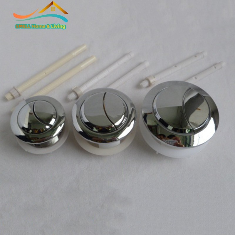 [Smellshi] 38 / 48 / 58mm Nút nhấn kép Xả bồn cầu Bồn nước hình lưỡi liềm đôi 2 thanh