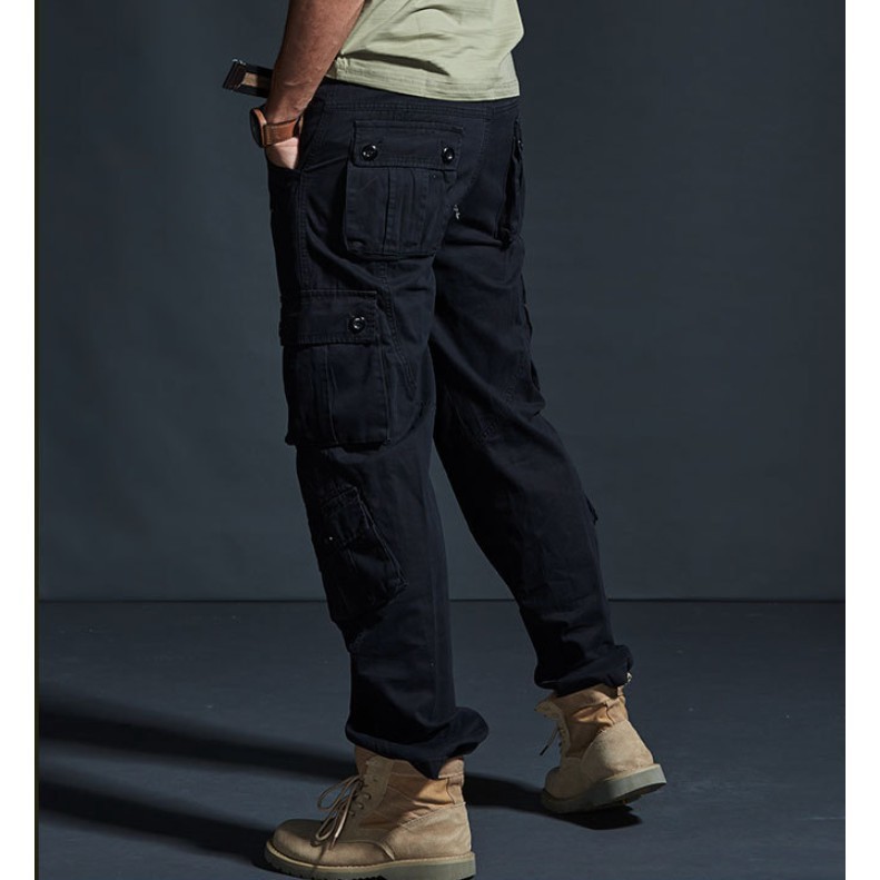 Quần túi hộp ống suông chiến thuật VANCENI_Military Combat Pants Straight