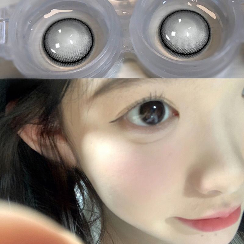 Kính áp tròng tiếp xúc MTTS eyes Đường kính: 14.0mm Ống kính màu xám Ống kính trang điểm mắt màu xanh lam 01