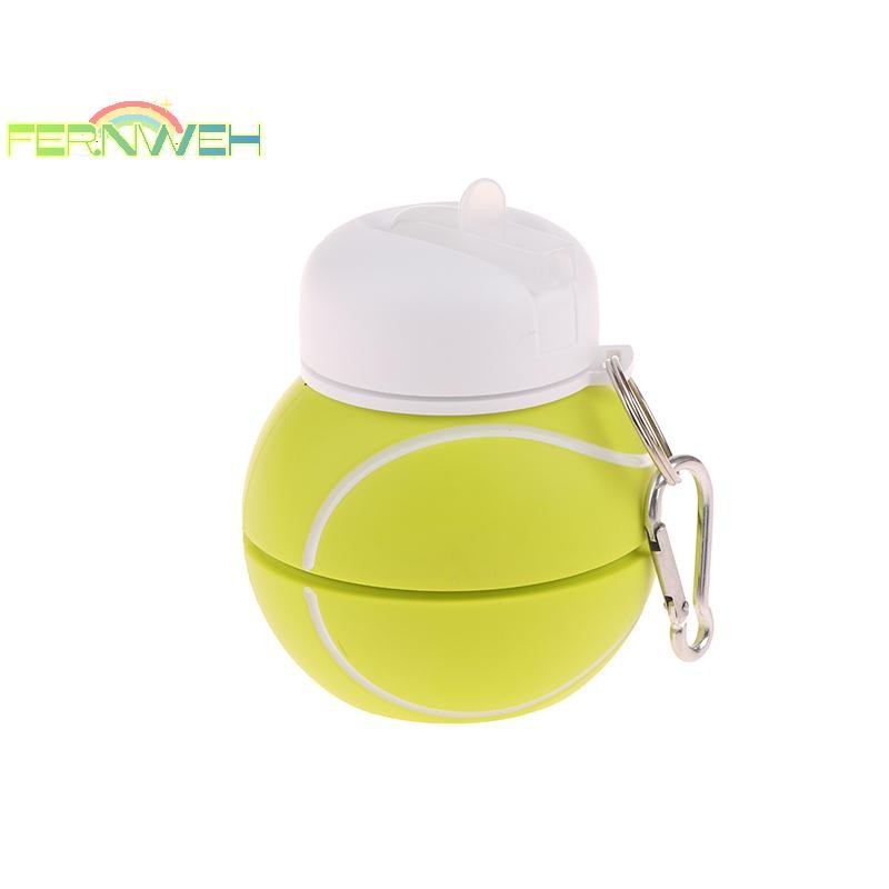 [Fernweh] Bình Nước Silicon Gấp Bóng Rổ Ngoài Trời Bóng Đá Tennis Golf Bóng Chày Pickleball Chai Nước Di Động Trẻ Em [MỚI]