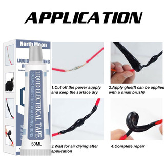 50ml Áo cao su cách nhiệt lỏng - Băng cách điện, chống UV, chống thấm, sửa chữa điện tử