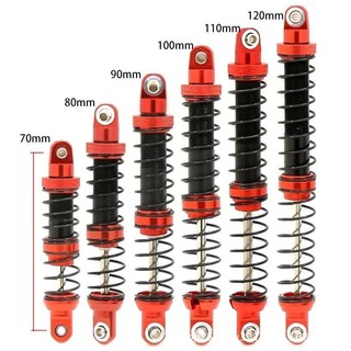 Giảm xóc kim loại 70mm 80mm 90mm 100mm 110mm 120mm cho 1 / 10 SCX10 Wraith RR10 TRX4 TRX6 ABSiMA Sherpa RC Crawler