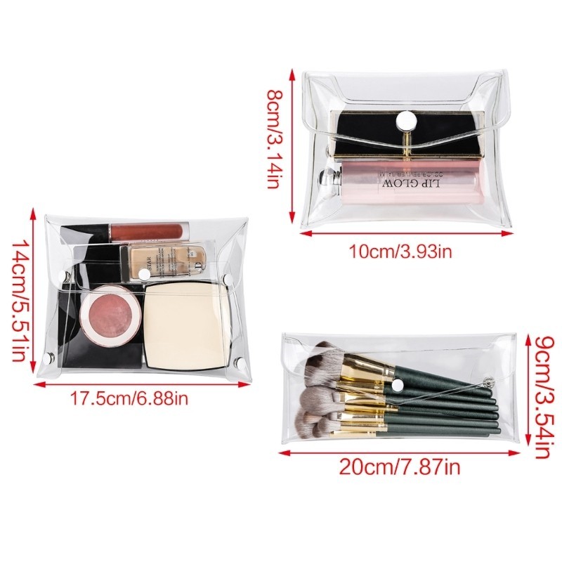 Túi đựng đồ trang điểm du lịch Fine Clear Giữ mỹ phẩm của bạn gọn gàng và gọn gàng cho nữ