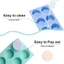 Cc 4 6 Khoang Tròn Fondant Khuôn Socola Bánh Dụng Cụ Nướng Bánh Handmade-Soap Trang Trí Khuôn Silicon Dễ Dàng Vệ Sinh