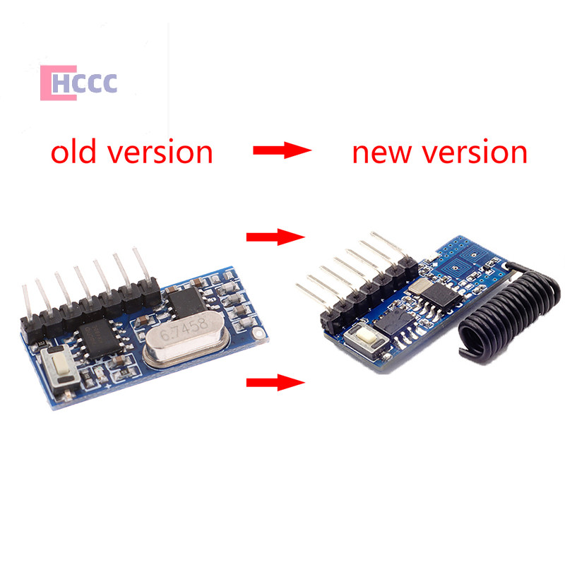 Hccc 1Pc 433 MHz rf thu học mã giải mã mô-đun 4 kênh để mã hóa 1527 MỚI ...