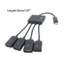 MOON MicroUSB OTG 1 Đến 4 Có Sạc Chuyển Đổi Cho Điện Thoại USB Flash Drive