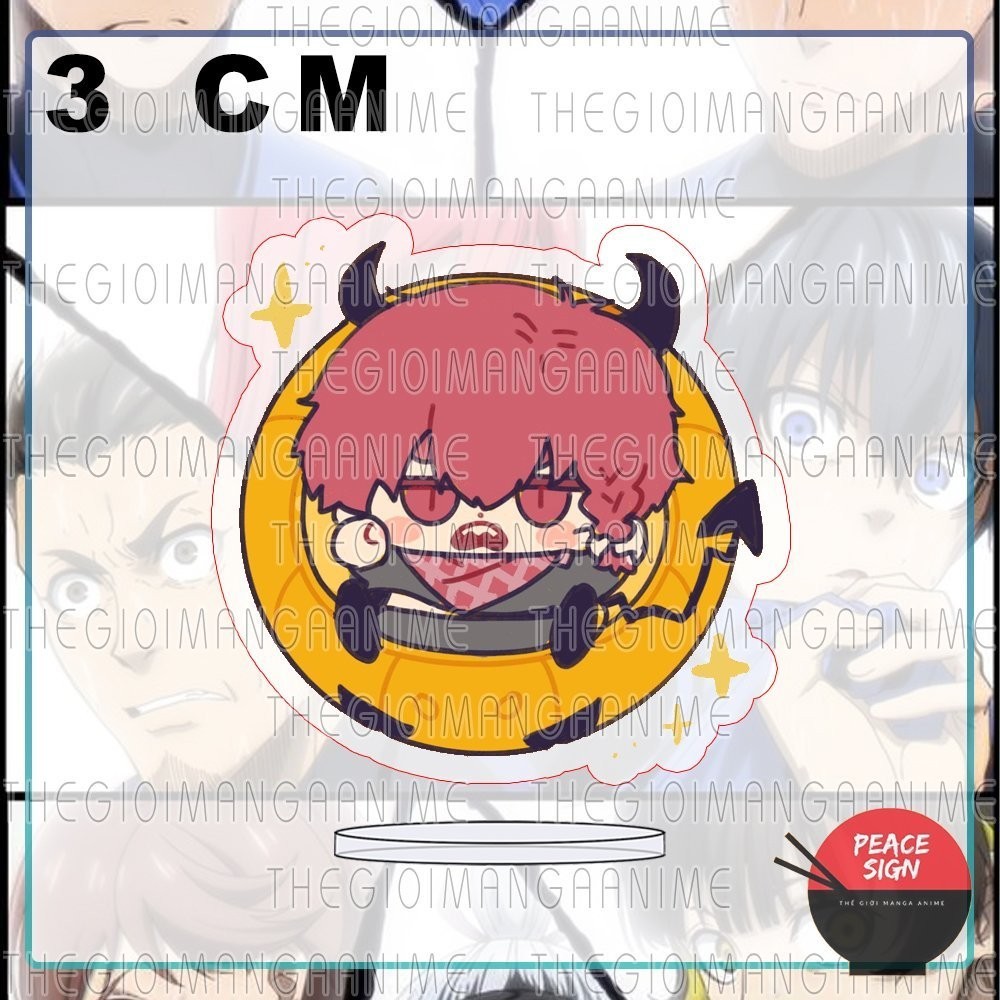 (3cm) Mô hình standee BLUE LOCK ver HALLOWEEN in hình anime chibi mica trong acrylic quà tặng dễ thương