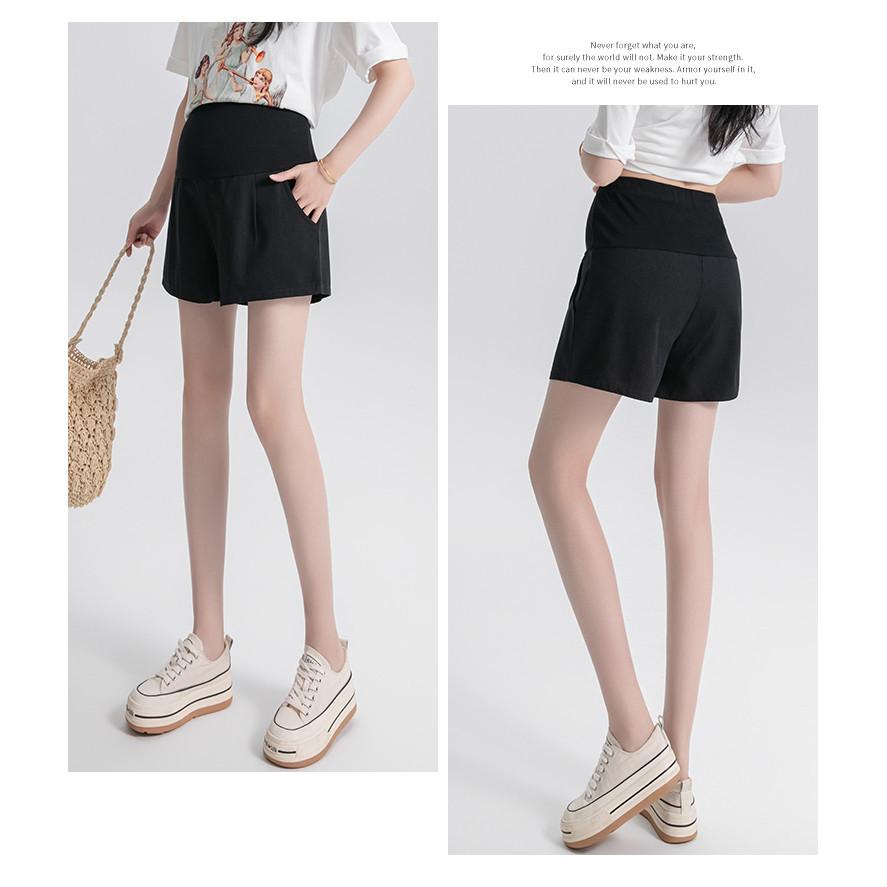 Quần bà bầu Quần short ba điểm dáng rộng thời trang mùa hè