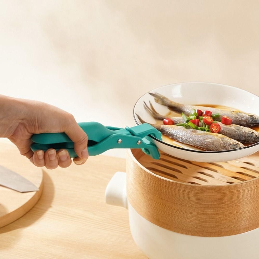 Kẹp bát bếp SEREIN, Bát ăn chống trượt Kẹp chống bỏng, Kẹp nồi bền bằng silicon