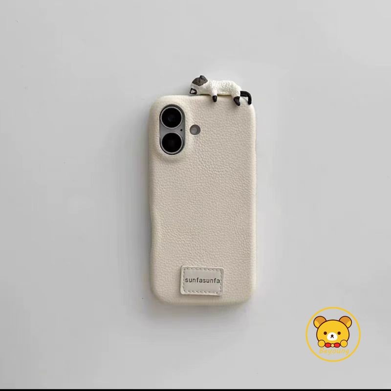 Ốp Điện Thoại Mềm Da Lychee 3D Mèo Dễ Thương Cho Vivo X200 Pro Mini X100 X100s X90 X90s X80 X70 X70T X60 X60T Vỏ Hoạt Hình Cảm Giác Da Mặt Sau Chống Sốc