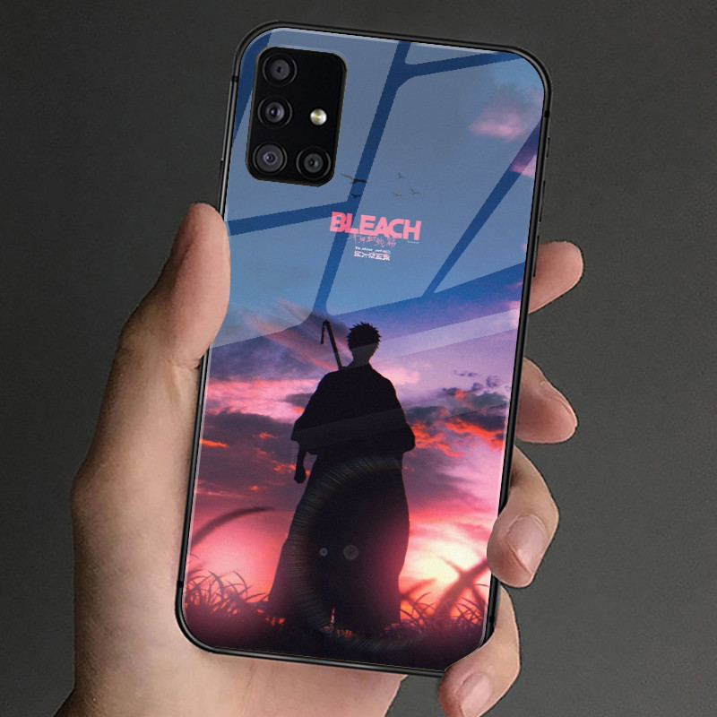Ốp Điện Thoại Kính Cường Lực Bleach 09 Cho Samsung Galaxy S9 Plus S10 S10e S20 FE S20 Plus S21 S22 S23 S24 Ultra Cover
