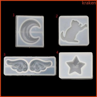 Trang sức thời trang KRA Làm khuôn silicon Hình mặt trăng sao Epoxy