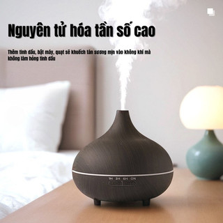 Máy Xông Tinh Dầu Máy Khuếch Tán Cổ Cao Thông Minh 7 Màu LED Tạo Hương Thơm Giảm Căng Thẳng