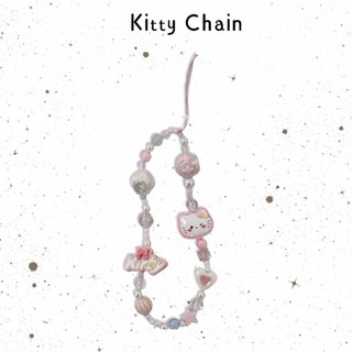 Cat Đính Hạt Móc Khóa Túi Mặt Dây Chuyền Phụ Kiện Ngăn Ngừa Mất Dây Xích Điện Thoại