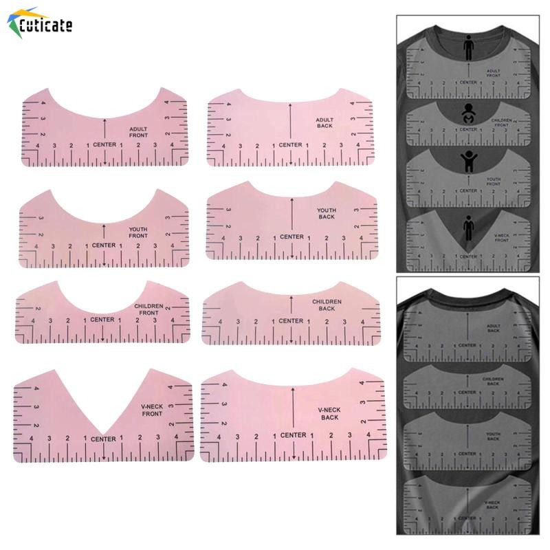 Cutate 8 Miếng Áo Thước Hướng Dẫn Bộ Công Cụ Căn Chỉnh Cho Đồ May Thủ Công