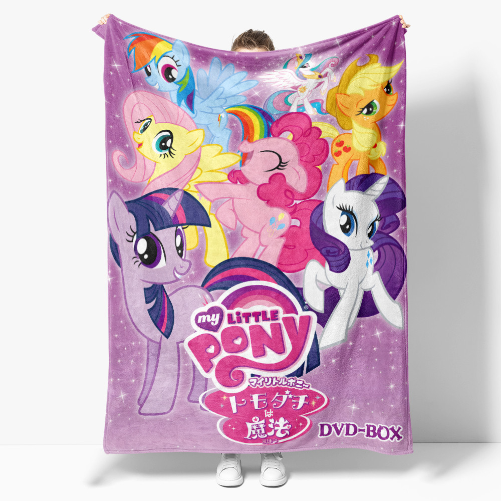 Chăn flannel Đơn Điều Hòa Không Khí 4 Kích Thước Nhỏ my little pony: friendship is magic