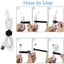 10 Cái dây velcro dán tự dính 2 mặt chữ T , dây buộc gọn dây điện dây cáp có lỗ xỏ nhiều màu(Màu Ngẫu Nhiên)-GIOVA
