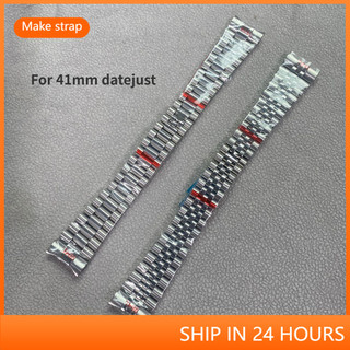 Dành Cho Rolex 904L Datejust 21 Mm Dây Đeo Đồng Hồ Vòng Tay Năm Thánh Thép 316L Thay Thế Cổ Tay Khóa 41mm