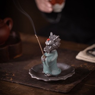 Chúc Rồng Sáng Tạo Gốm Sứ May Mắn Trong Nhà Cung Hoàng Đạo Hộ Gia Đình Có Thể Tăng Hương Ghế Thiền Trà Để Bàn Hương Liệu Bur