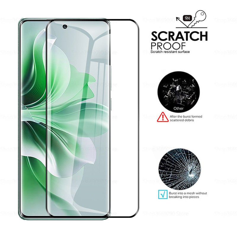 Dành Cho OPPO Reno 11 Pro 5G Phiên Bản Toàn Cầu Kính Cường Lực Full Cover Cong HD 9H Bảo Vệ Màn Hình