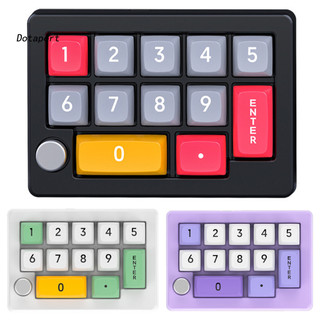 Bàn phím chơi game cơ học 13 phím Macro, đèn RGB, công tắc có thể hoán đổi nóng, có dây