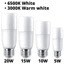 Bóng đèn Led hình trụ OIMG, Ổ cắm vít E27, Bóng đèn dài chiếu sáng gia đình, Ánh sáng trắng / Ánh sáng vàng, 220V, 5W / 10W / 15W / 20W