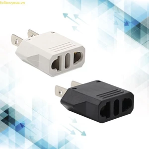 Fol Di Động Du Lịch Cắm Adapter US Sang EU Cắm Adapter Tiêu Chuẩn Mỹ Sang Châu Âu