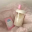 Bình Nước IAPPORTUNIA, Cốc Rơm Nơ Dung Tích Lớn, Cốc Nhựa 500ml Dễ Thương Trà Bong Bóng Cà Phê