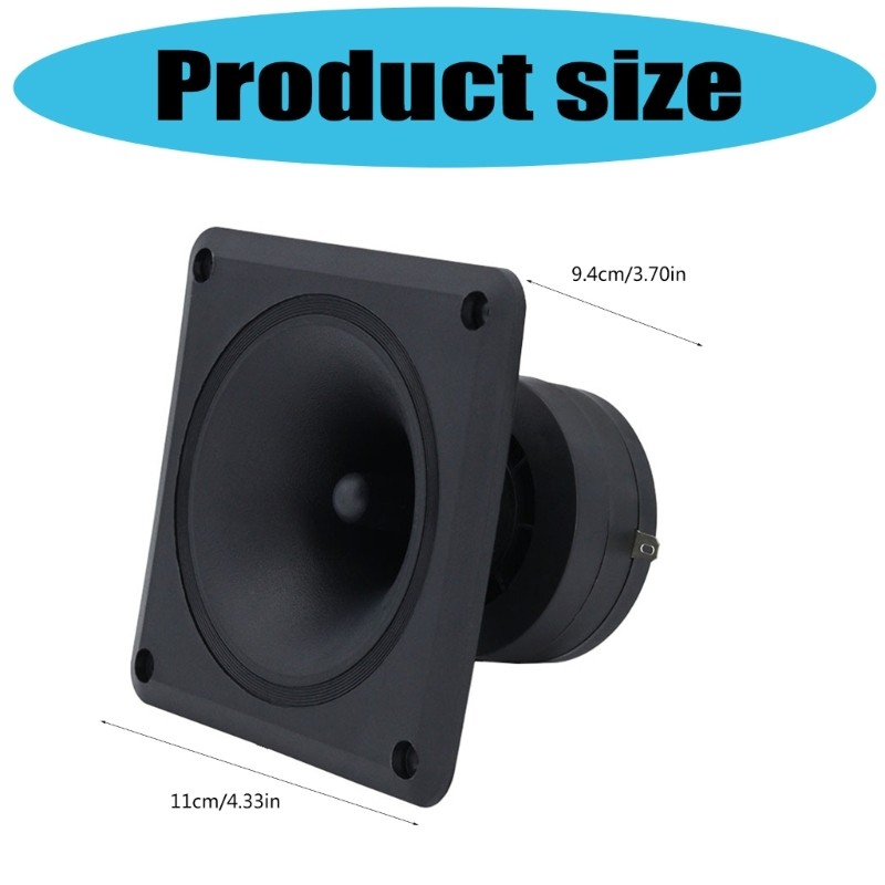 IOR 110mm 150W 4-8ohm Vuông Sừng Tweeter Sân Khấu Loa Áp Điện Gốm Điện Sừng Loa Tweeter Phụ Kiện