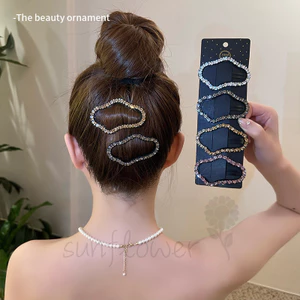 Kẹp tóc đám mây đính đá Nổ kẹp tóc gãy