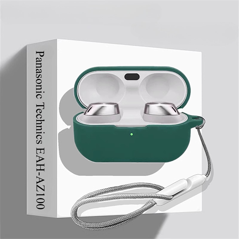 Dành Cho Technics EAH-Az100 Vỏ Bảo Vệ Tai Nghe Az100 Vỏ Điện Thoại Silicon Lỏng Mềm Vỏ Chống Sốc Tai Nghe Túi Bảo Quản Có Thể Khóa Dây Buộc