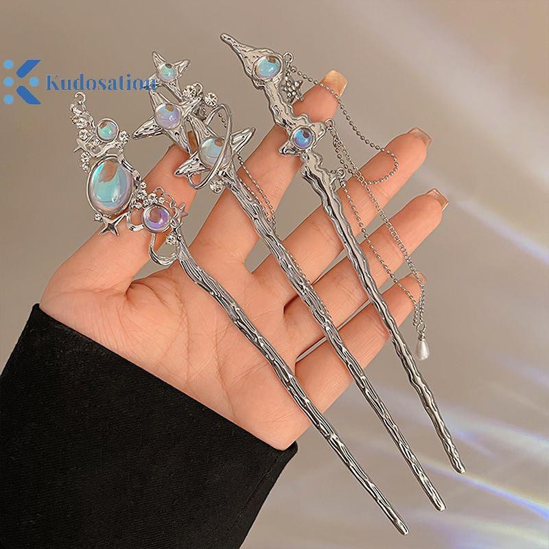 Kudosation Kẹp tóc vintage phong cách Trung Hoa handmade, que tóc đa năng cho nữ, phụ kiện tinh tế, quà tặng
