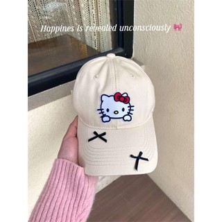 Mũ bóng chày kitty kitty kitty Nữ phiên bản Hàn Quốc Đơn giản Mũ thường ngày phù hợp