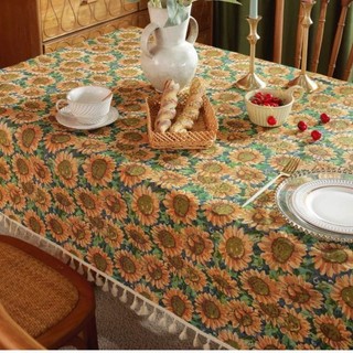 98% Tỷ Lệ Khen ngợi Monet Vườn Khăn Trải Bàn Tranh Dầu Tivi Tủ Khăn Trải Bàn Jacquard Mỹ Hộ Gia Đình Hình Chữ Nhật Khăn Trải Bàn 25.2.21