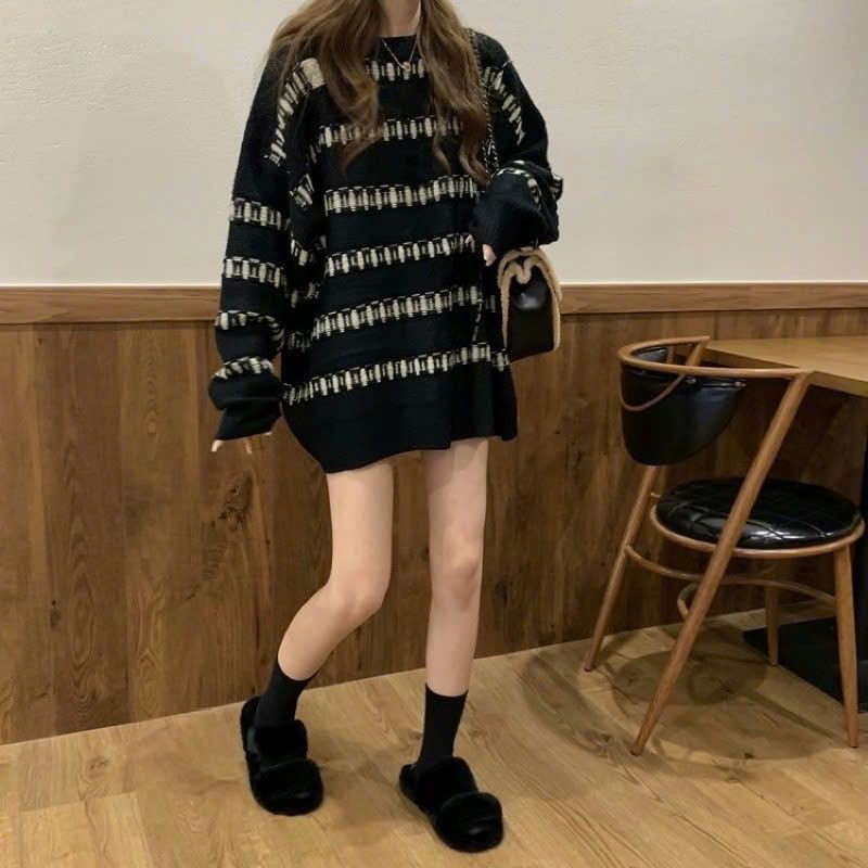 Áo len HAMEN Nữ basic form rộng, CHẤT vải dày len dệt kim, dáng rộng siêu cute chất cực đẹp giá sốc
