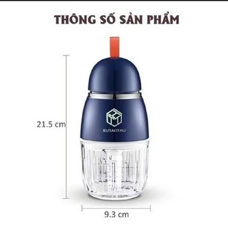 Máy Xay Ăn Dặm 6 Lưỡi Cối Thủy Tinh XuTaoTao Đa Năng Cầm Tay Dung Tích 300ml Cho Bé. (hàng tốt)