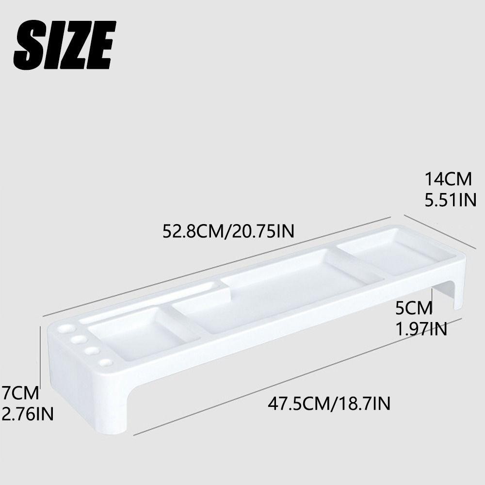 Kệ lưu trữ để bàn JEREMY, Giá lưu trữ bàn phím đa chức năng ABS, Giá đỡ máy tính di động bền bỉ đầy màu sắc tiện lợi tại nhà