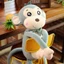 THEGIRL8B Khỉ Đồ Chơi Sang Trọng, Khỉ PP Cotton Khỉ Thú Nhồi Bông Búp Bê, Ngộ nghĩnh Lông Tơ Thú Nhồi Bông Dễ Thương Khỉ Búp Bê Sang Trọng Đồ Chơi Trẻ Em