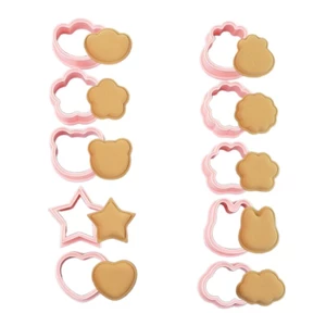 Cc 10 Cái Họa Tiết Hoạt Hình Cắt Bánh Quy Nhựa Fondant Khuôn Cắt Bánh Quy