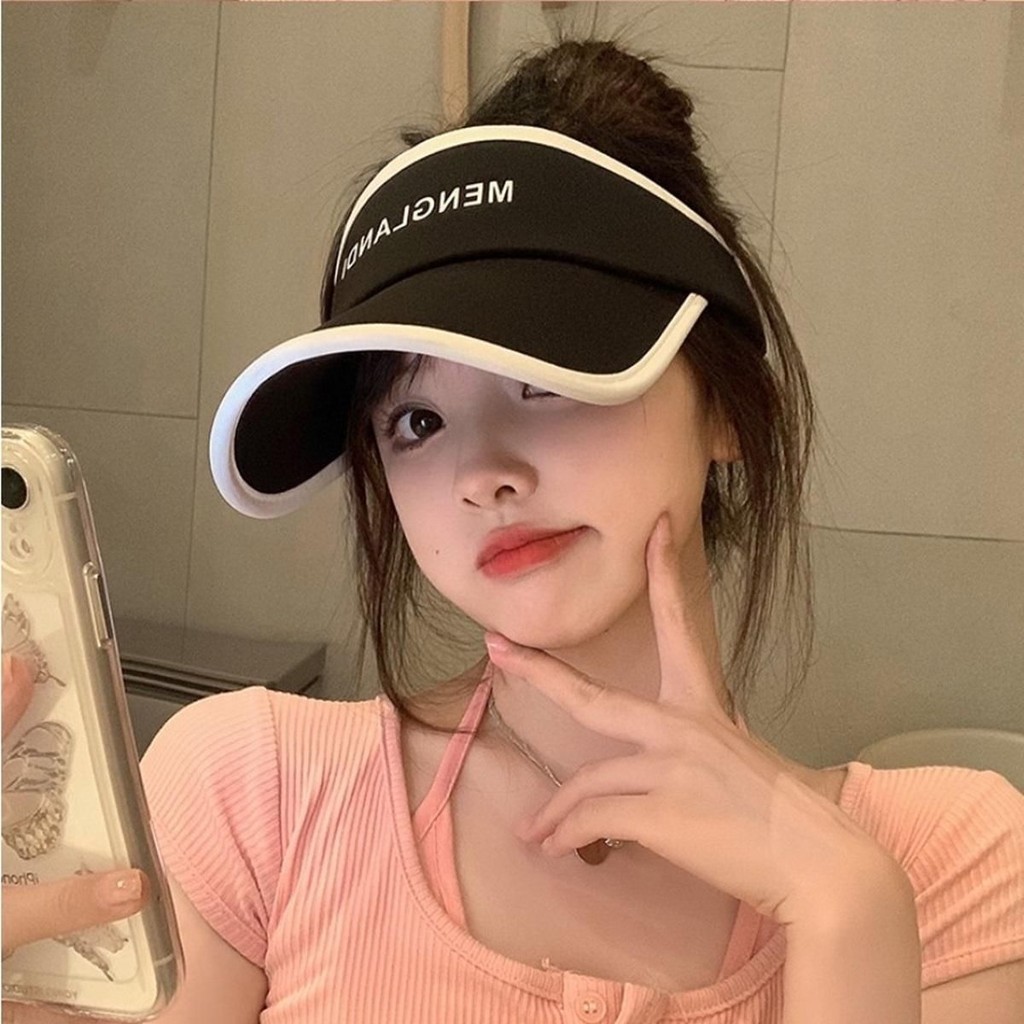 Mũ lưỡi trai nửa đầu Chống Nắng  chống tia UV dáng thể thao cho nữ xinh xắn Phụ Kiện Đội Đầu