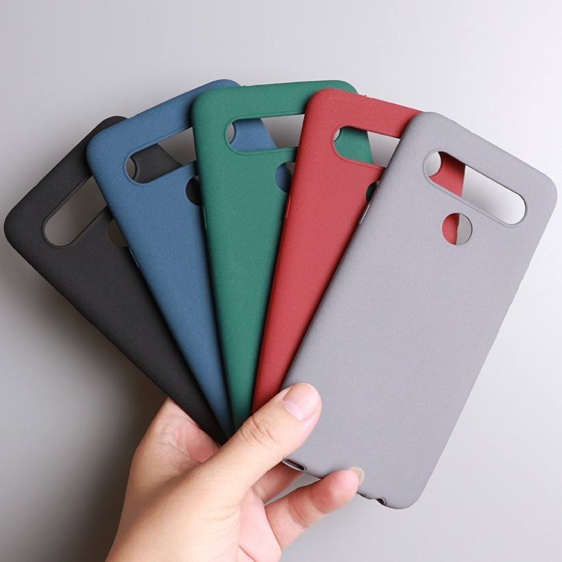 Dành Cho LG V20 V30 V40 V50 V60 ThinQ 5G G7 G8 G8X G8S ThinQ Nhung Chống Vân Tay Vỏ Cát Mềm Mờ Mỏng TPU Vỏ Điện Thoại