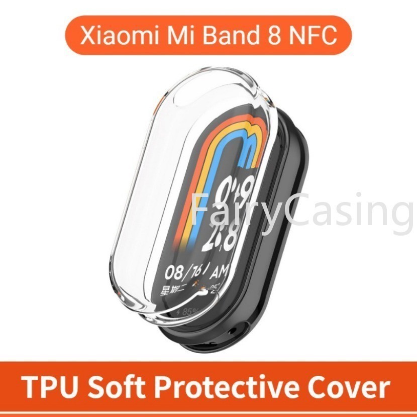 TPU Mềm Bảo Vệ Cho Xiaomi Mi Band 10 9 8 Ốp Lưng Bảo Vệ Toàn Màn Hình Vỏ Ốp Lưng Mạ