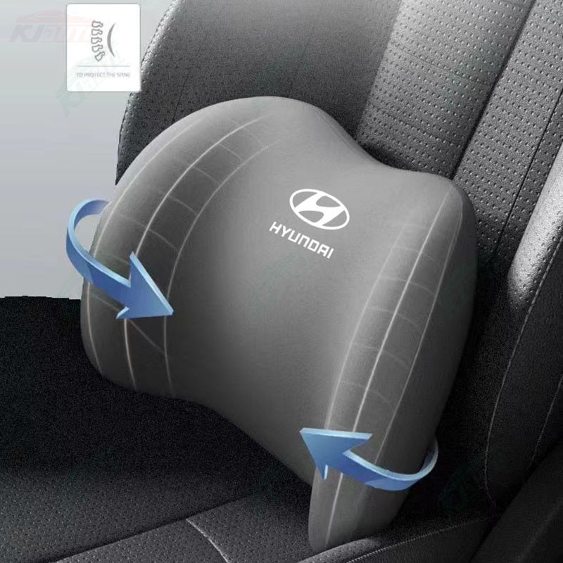【 Gối tựa đầu & thắt lưng 】 Hyundai Giảm mệt mỏi - Bảo vệ cổ & vai - Lõi xốp nhớ - Đồng hành lái xe tối ưu cho Hb20 Tucson I30 Avante Palisade Creta Accent