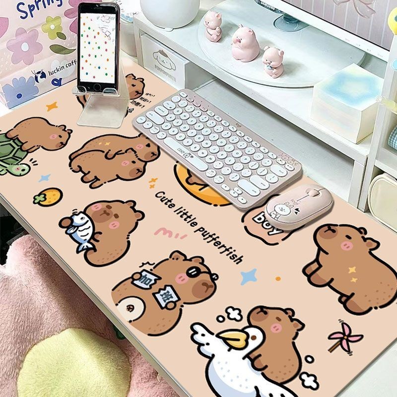 Capybara Chuột Pad Quá Khổ Dễ Thương Ban Đầu Cô Gái Dày Dây Đeo Tay Bàn ...