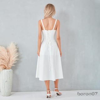 Phụ Nữ Không Tay Đầm Cắt Thấp Hoa Bustier Đảng Chữ A Cho Cocktail Đi Biển Dạo Phố Quần Áo Mùa Hè