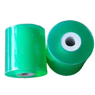 -Cuộn ni lông (nilong) ủ kem màu Xanh rộng 5cm - hàng y hình shop đăng
