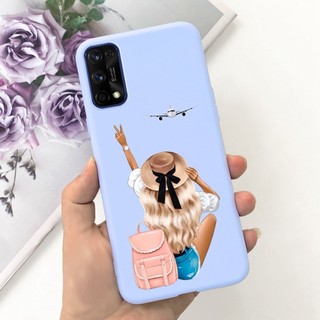Dành Cho Realme 7 Pro Vỏ RMX2170 Silicon Mềm Chống Sốc Ốp Lưng Điện Thoại Họa Tiết Hoa Thời Trang TPU Cho Realme7 Pro Ốp Lưng