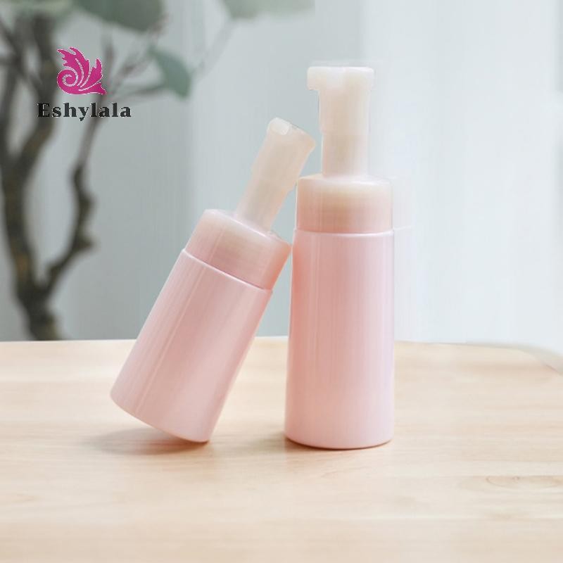 Chai tạo bọt 100 / 150 / 200ml Sữa rửa mặt di động Mousse Chai rỗng có thể đổ lại có nắp bụi Chai bơm xà phòng côn PET [MỚI]