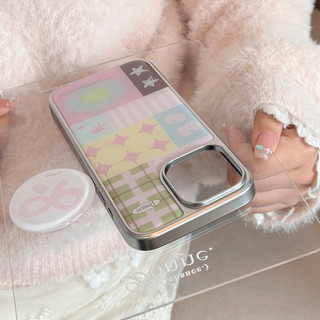 [Sheren] ins Vỏ iPhone nơ khâu phong cách Hàn Quốc Thích hợp cho i17 16 15 14 13 12 11pro max Vỏ bảo vệ chống sốc